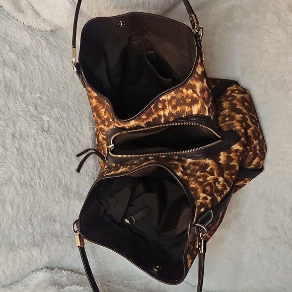 Coach Madison Ocelot Phoebe Shoulder Bag - Picture 8 of 15